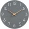 12 Inch Silent Non-Ticking Wall Clocks Battery Operated - Modern Simple Wooden Clock Decorative for Kitchen,Home,Bedrooms,Bathroom,Office,Living Room(Gray)